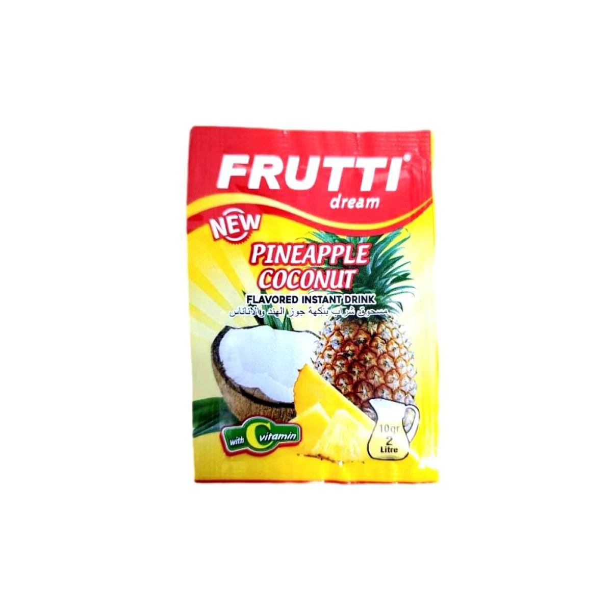 Refresco Instantáneo de Piña Colada - Frutti Dream (10g/2L)