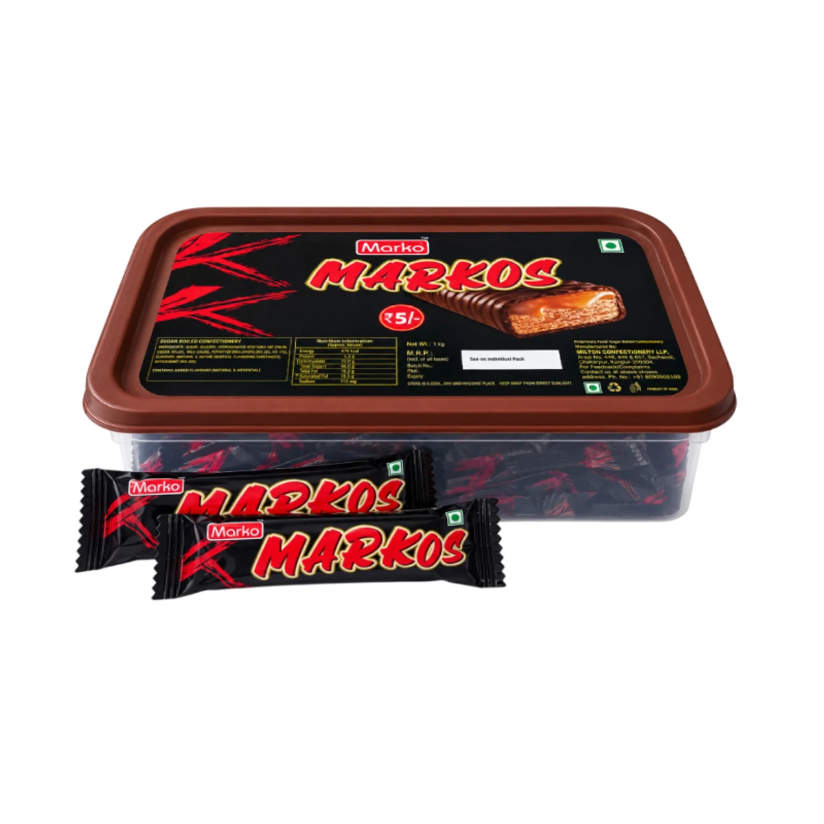 Barritas Markos de Chocolate - Marko (13 g x 30u)