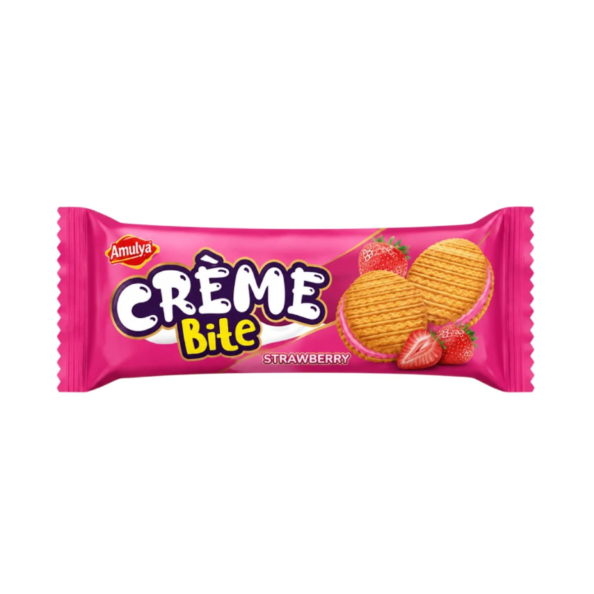 Galletas Redondas Sabor Fresa - Creme Bite 34g