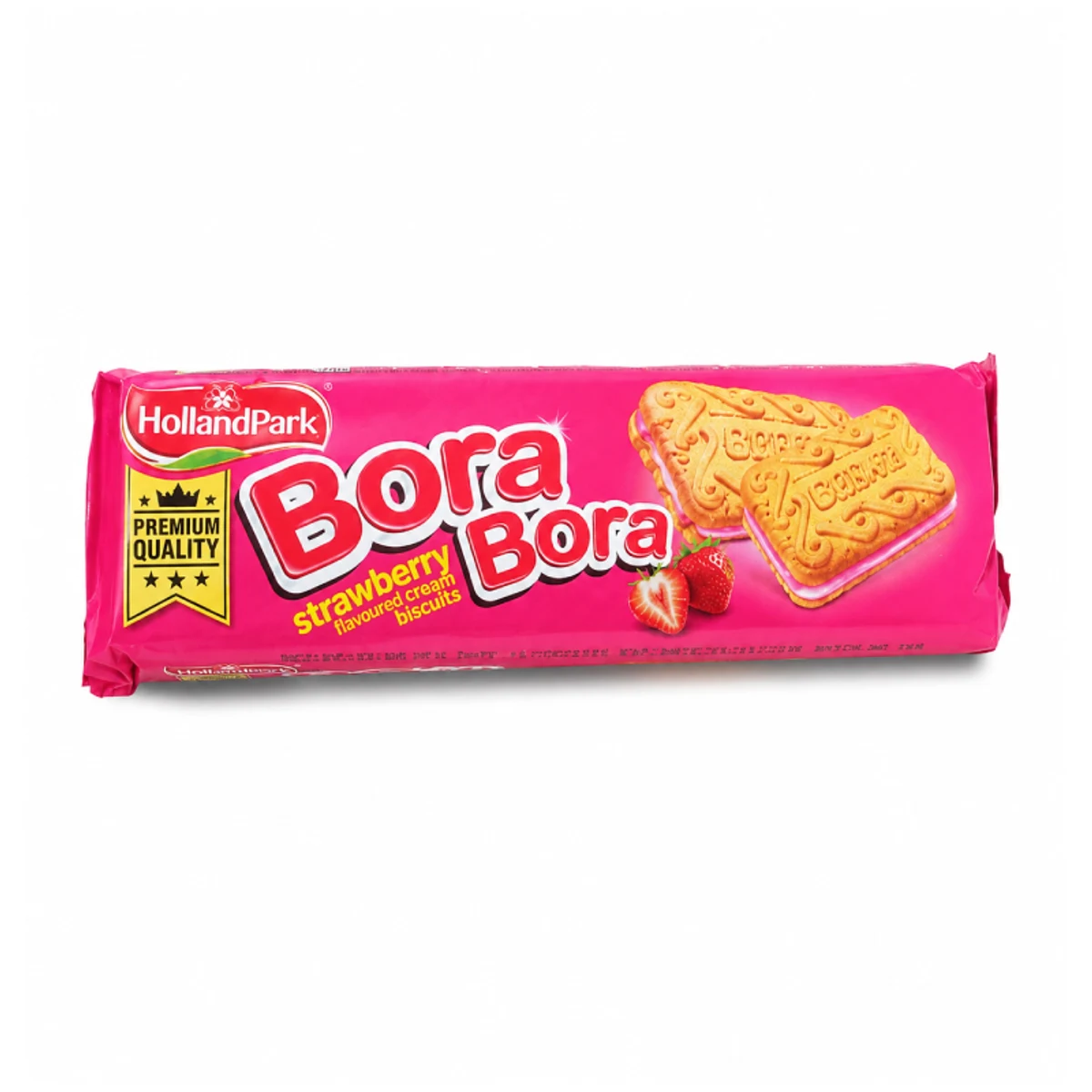 Galletas Bora Bora Rellenas de Crema Sabor Fresa – HollandPark 78g