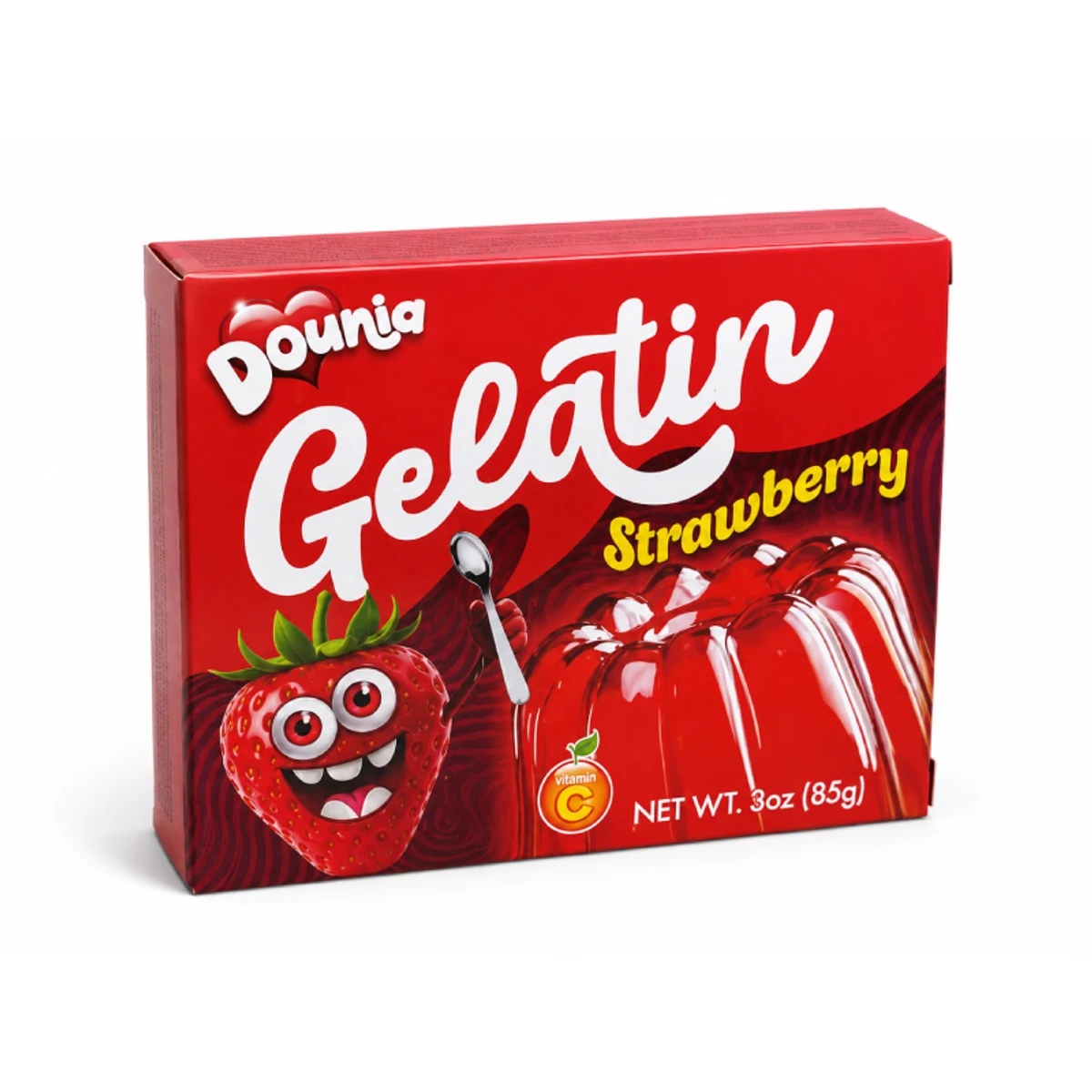 Gelatina Sabor Fresa – Dounia (85 g / 3 oz.)
