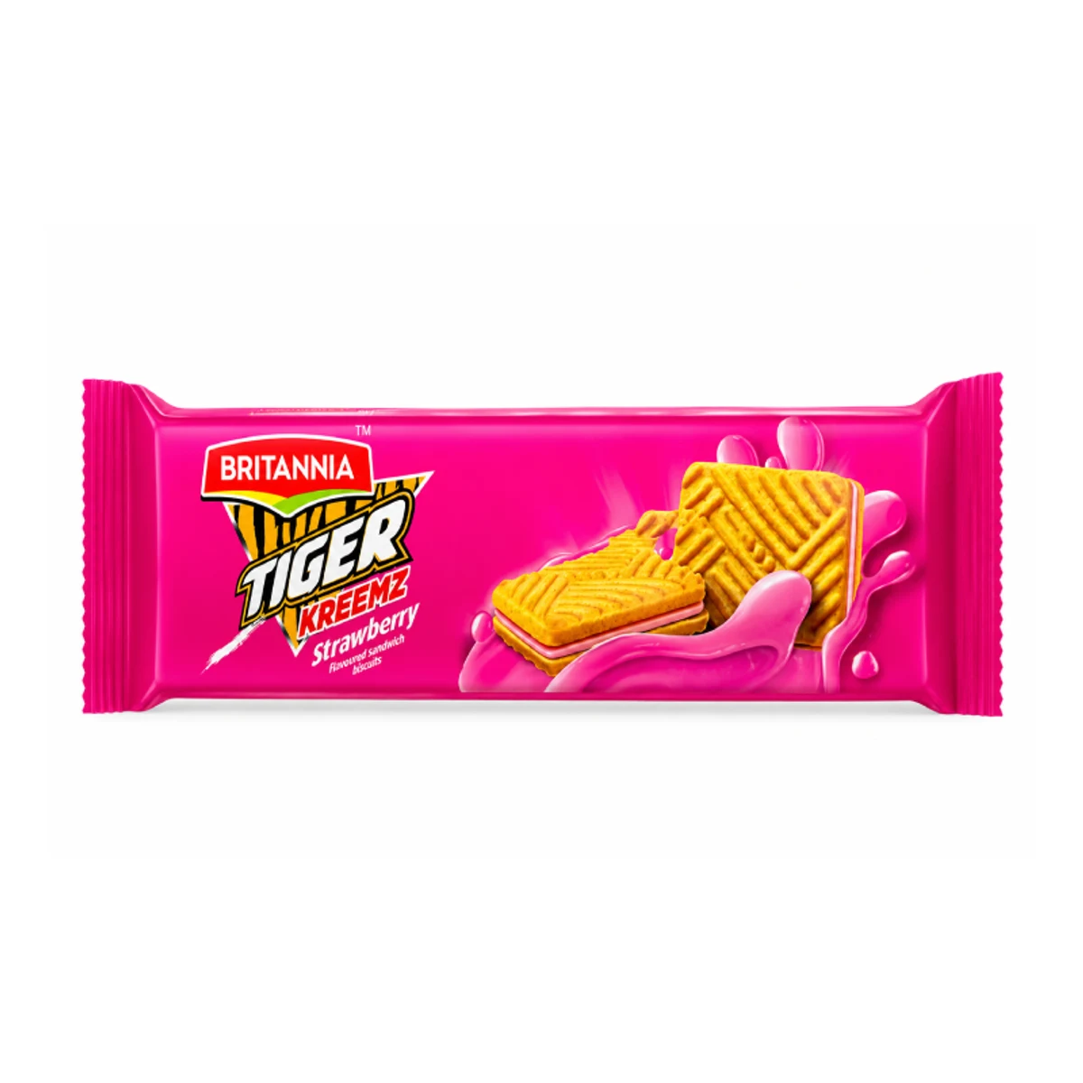 Galletas Tiger Kreemz Rellenas de Crema Sabor Fresa – Britannia 75g
