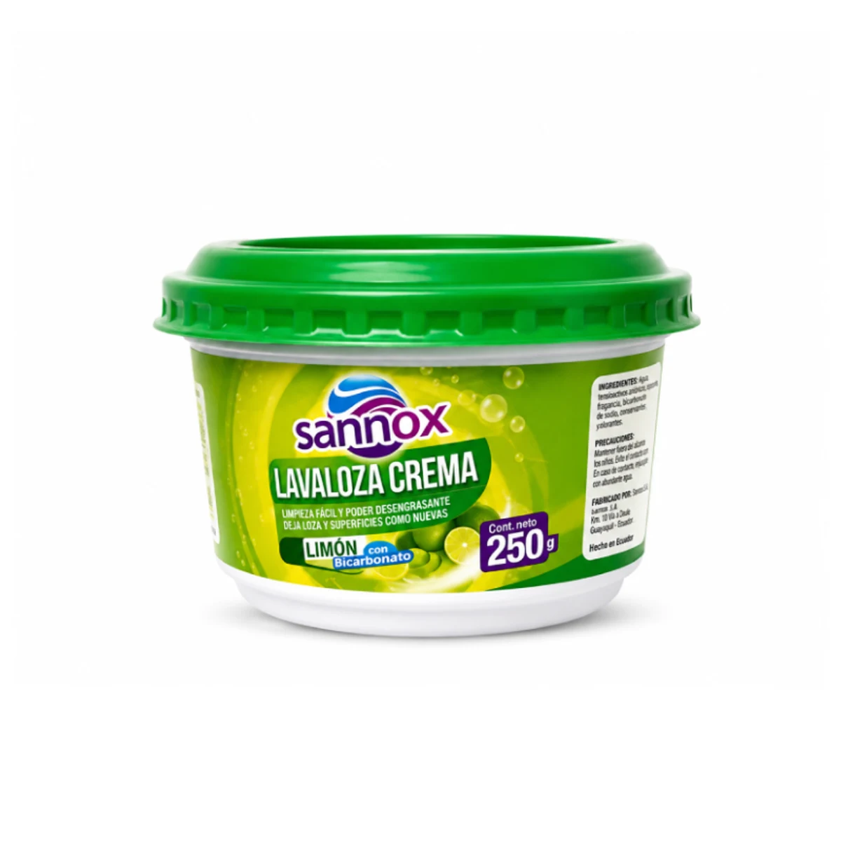 Lavavajillas en Pasta con Limón y Bicarbonato Sannox 250g