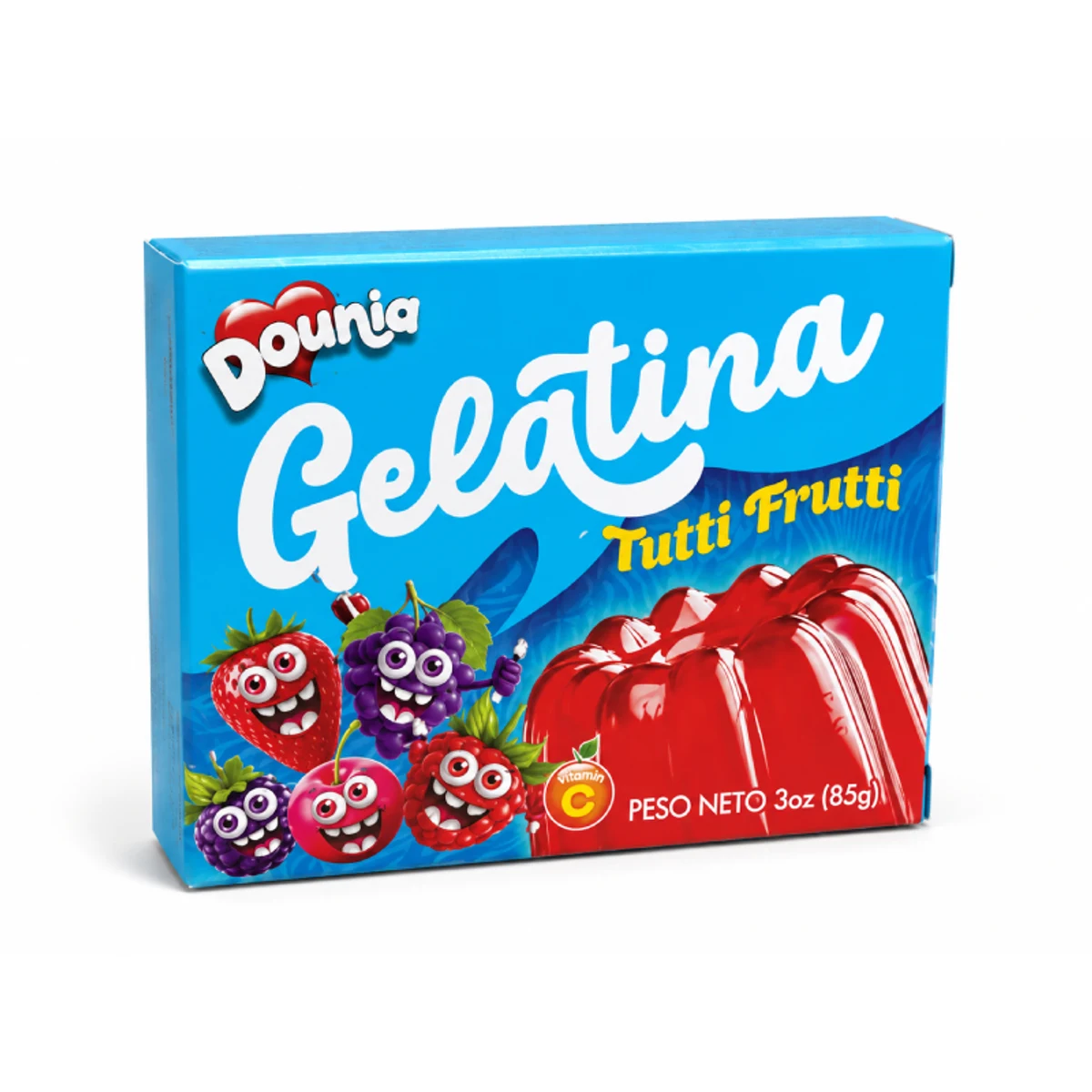 Gelatina Sabor Tutti Frutti – Dounia (85 g / 3 oz.)