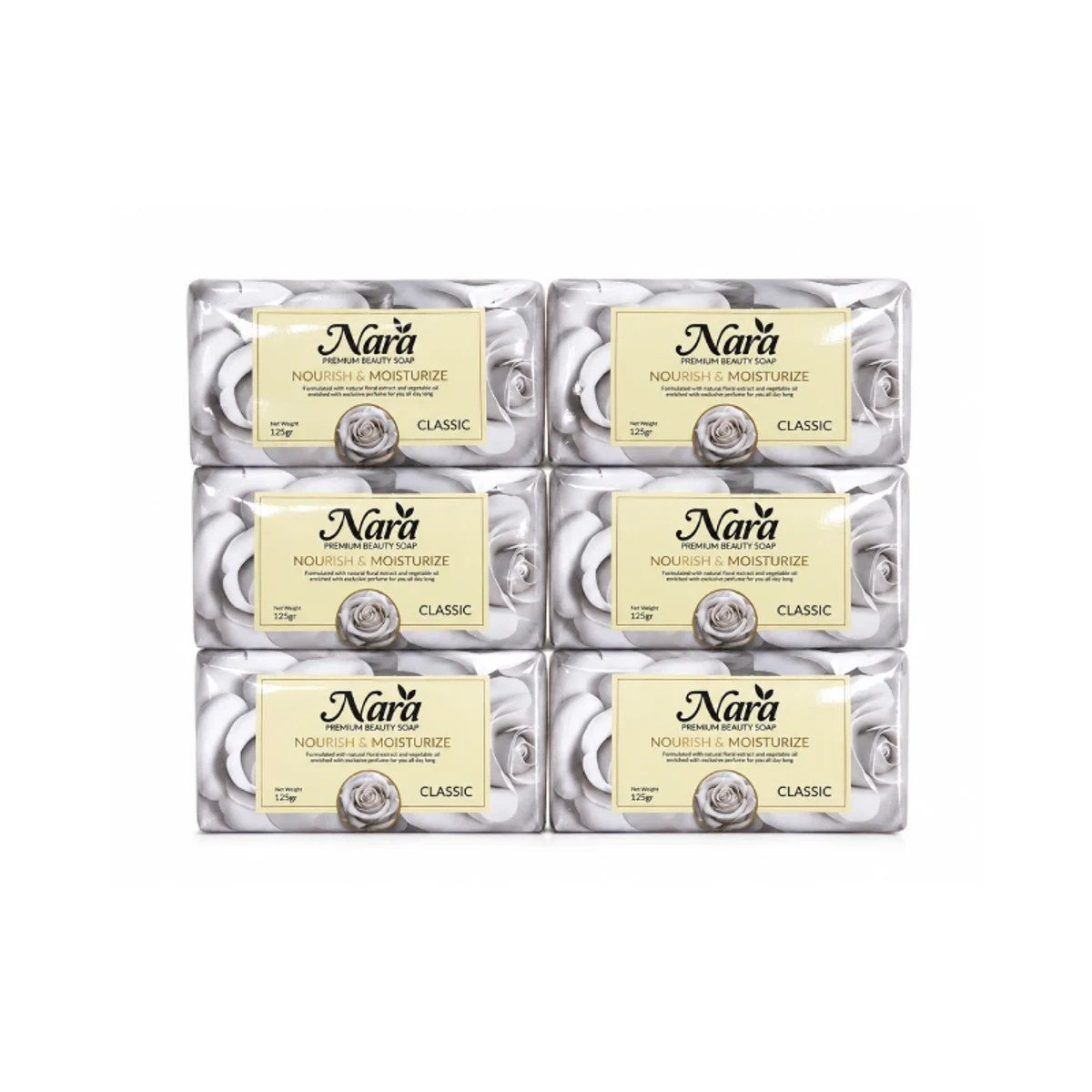 Jabón Classic Nara (6 x 125g)