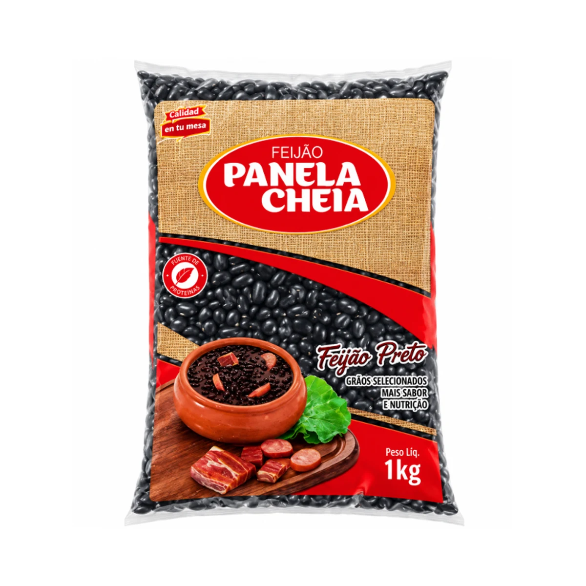 Frijoles Negros Panela Cheia (1kg / 2.2 lbs)