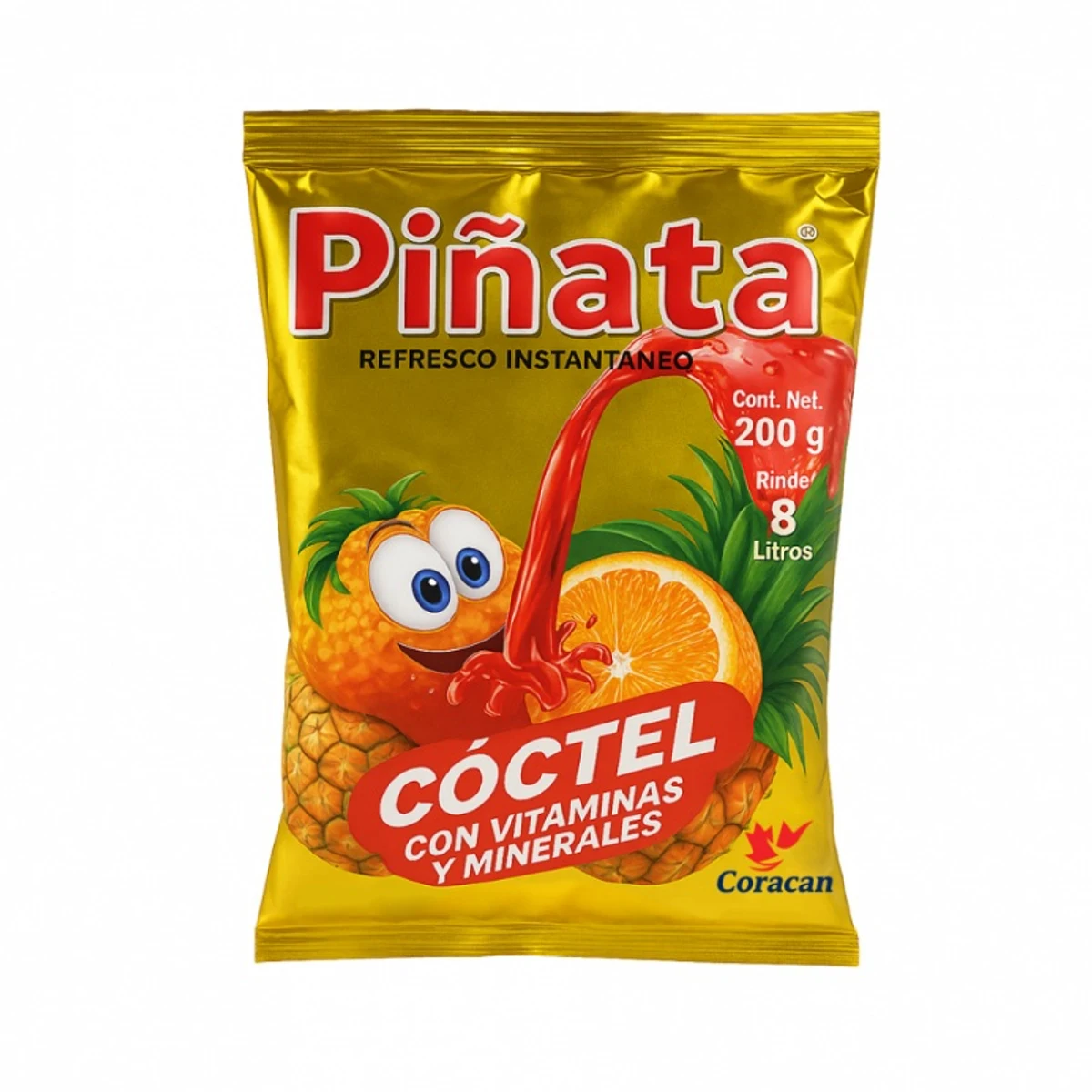Refresco Instantáneo de Cóctel Piñata (200 g / 7.05 oz)