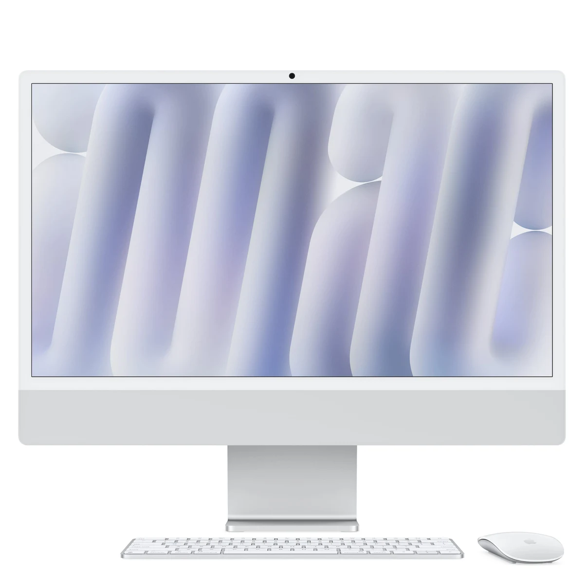 iMac 24-inch All-in-One - M4 chip - Built for Apple Intelligence - 8 Core CPU - 8 Core GPU - 16GB Memory - 256GB SSD - Silver