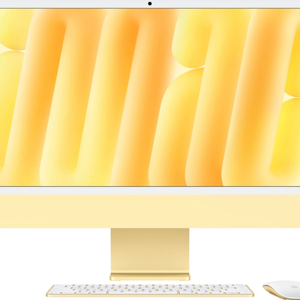 iMac 24-inch All-in-One - M4 chip - Built for Apple Intelligence - 10 Core CPU - 10 Core GPU - 16GB Memory - 256GB SSD - Yellow