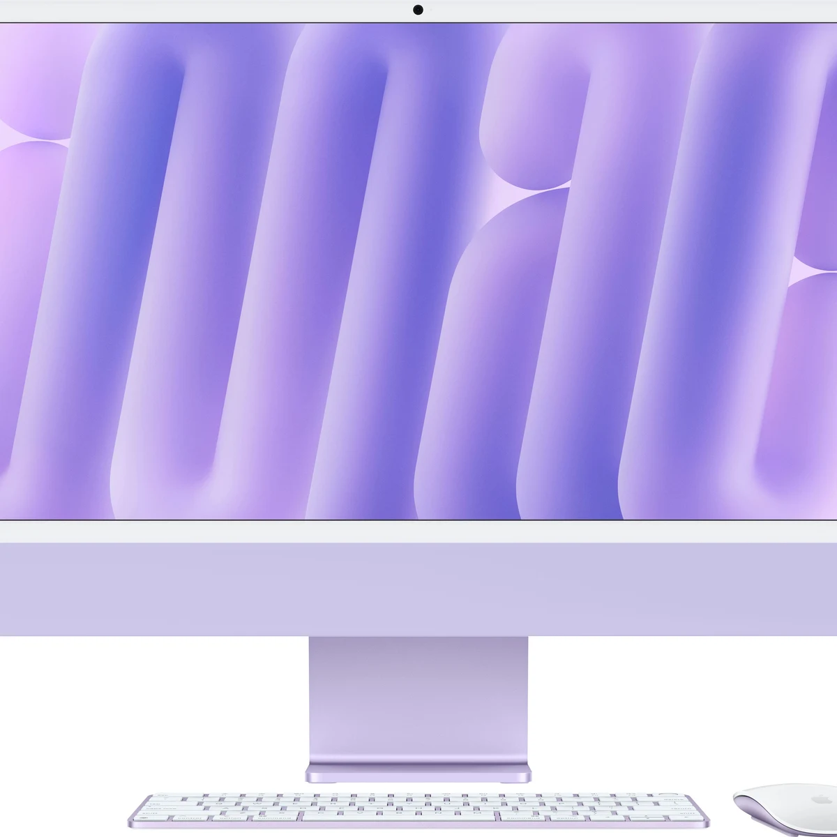 iMac 24-inch All-in-One - M4 chip - Built for Apple Intelligence - 10 Core CPU - 10 Core GPU - 16GB Memory - 256GB SSD - Purple