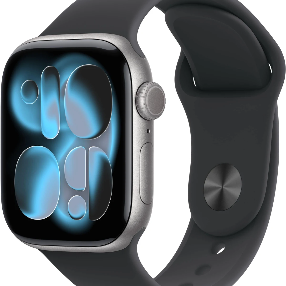 Apple Watch Series 11 (GPS+Cellular) 42mm Aluminum Case with Black Sport Band - S/M - Space Gray - (2025)