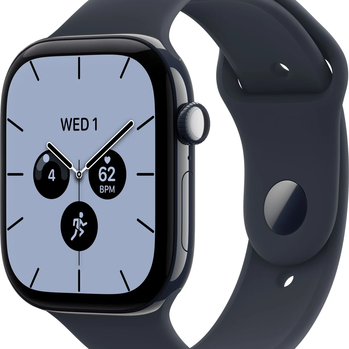Apple Watch Series 12 (GPS + Cellular) 46mm Ceramic Case with Navy Blue Sport Band - S/M - Night Blue (AT&T) - (2026)