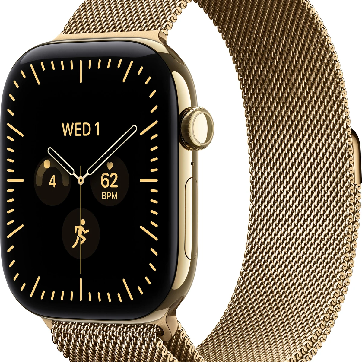 Apple Watch Series 12 (GPS + Cellular) 46mm Titanium Case with Radiant Gold Milanese Loop - S/M - Radiant Gold (Verizon) - (2026)