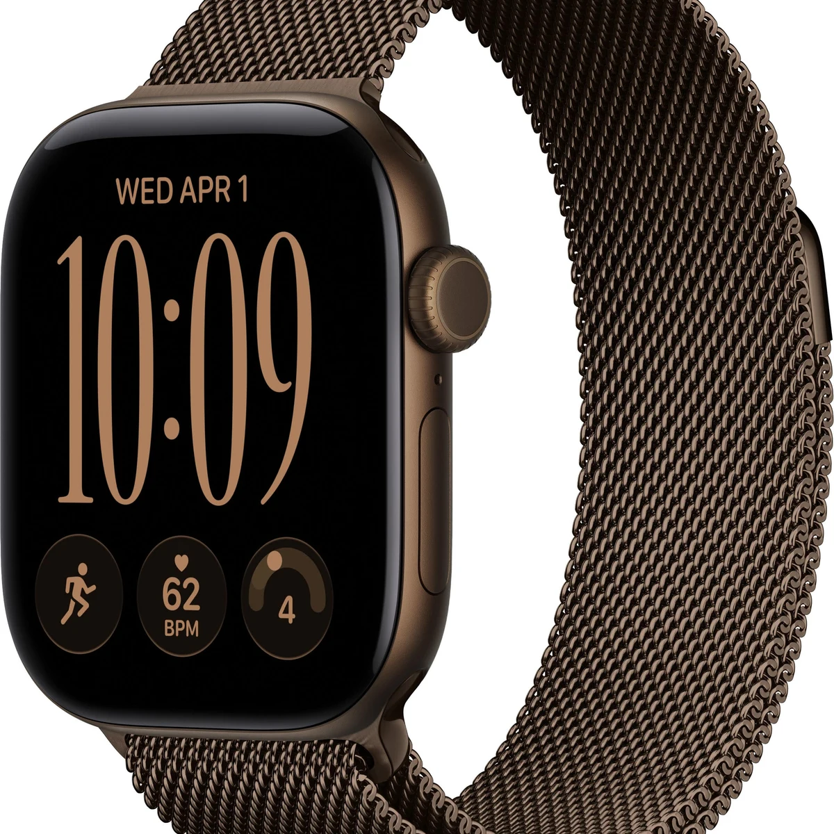 Apple Watch Series 12 (GPS + Cellular) 42mm Aluminum Case with Dark Bronze Milanese Loop - Dark Bronze (Verizon) - (2026)