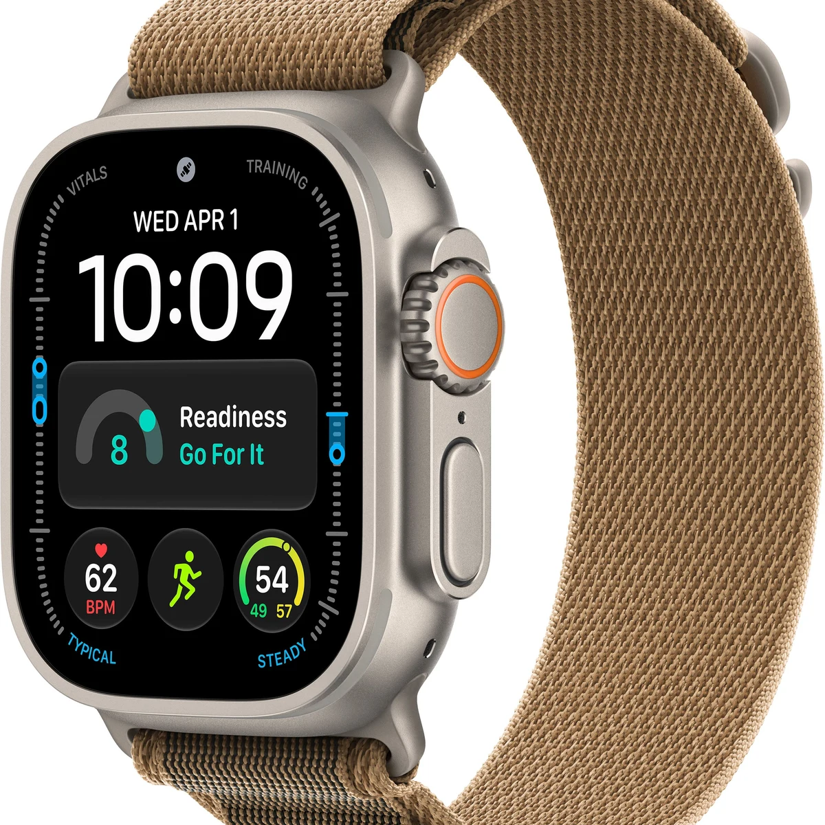 Apple Watch Ultra 4 GPS + Cellular 49mm Natural Titanium Case with Desert Alpine Loop - S - Natural (Verizon) - (2026)