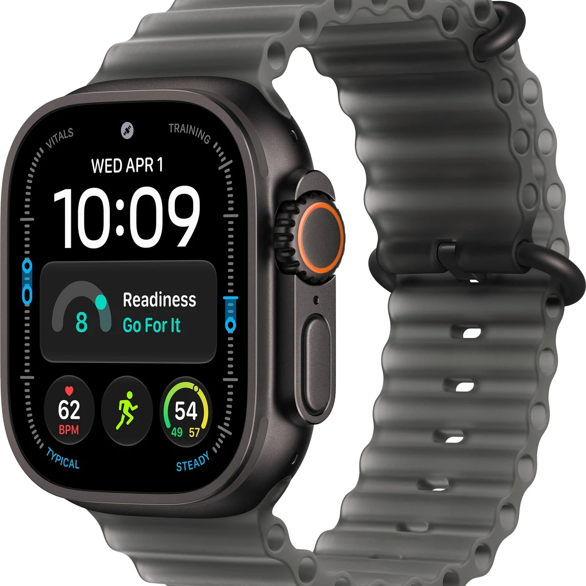 Apple Watch Ultra 4 GPS + Cellular 49mm Black Titanium Case with Translucent Black Ocean Band - Black (Verizon) - (2026)