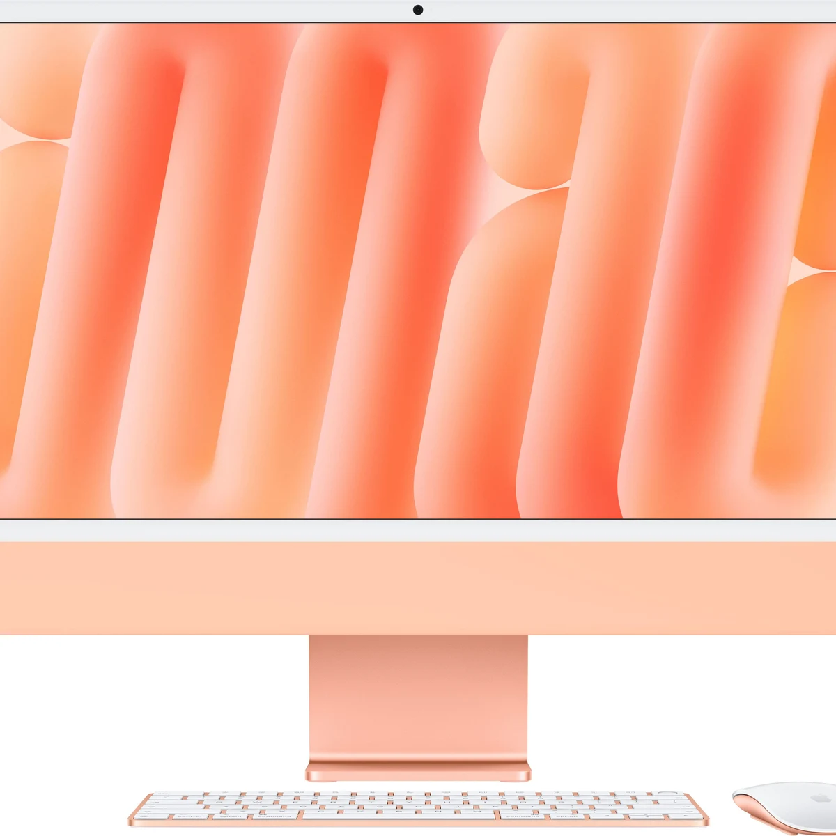 iMac 24-inch All-in-One - M6 chip - 12 Core CPU - 12 Core GPU - Standard Glass - 16GB Memory - 256GB SSD - Orange