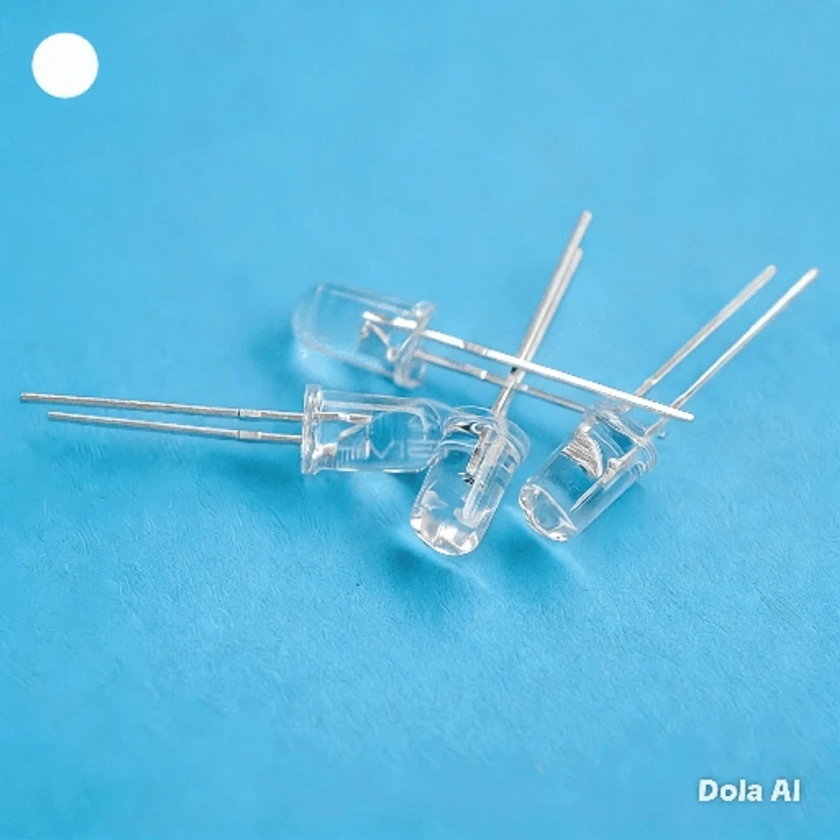 LED DE 3V, 5MM, BLANCO FRÍO
