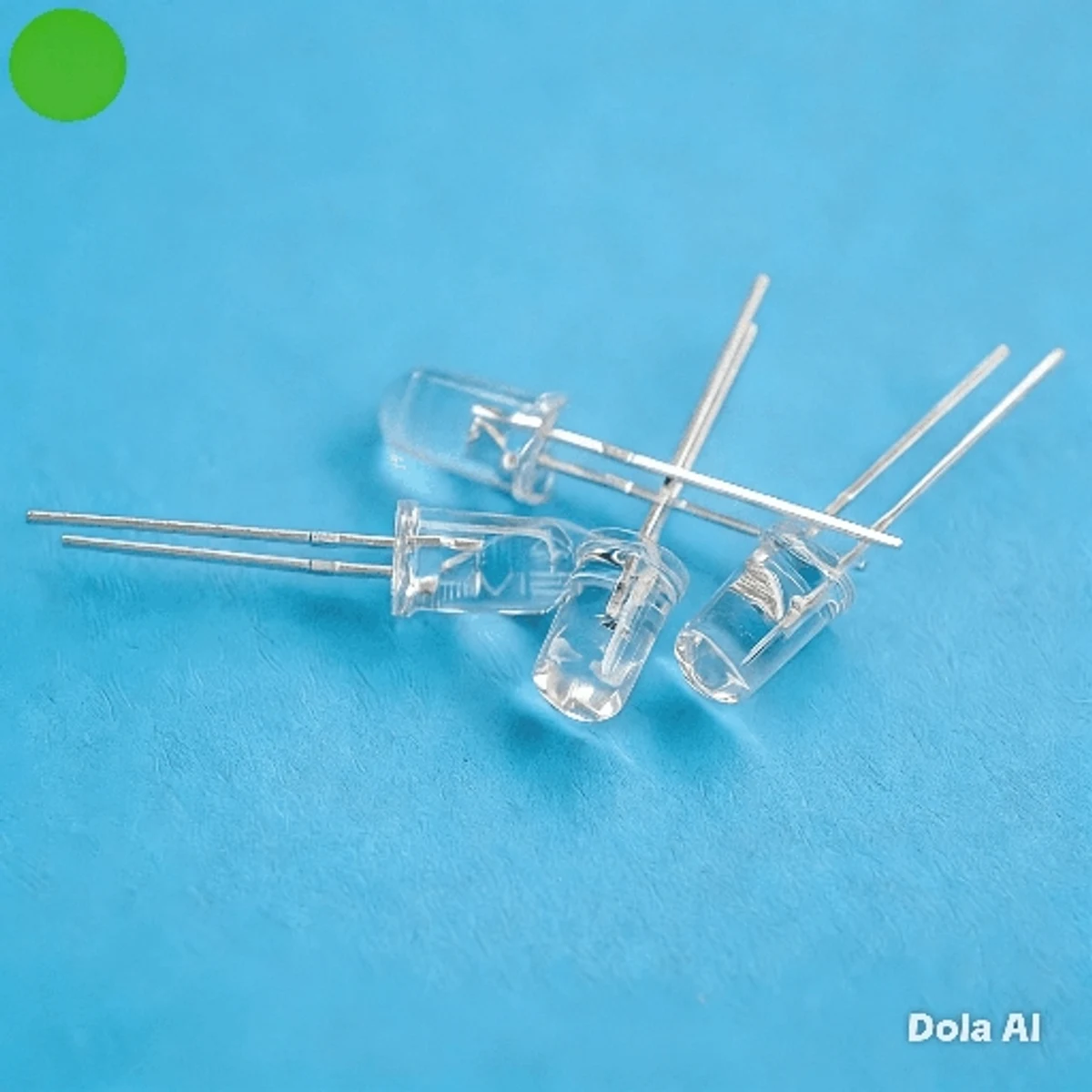 LED DE 3V, 5MM, VERDE