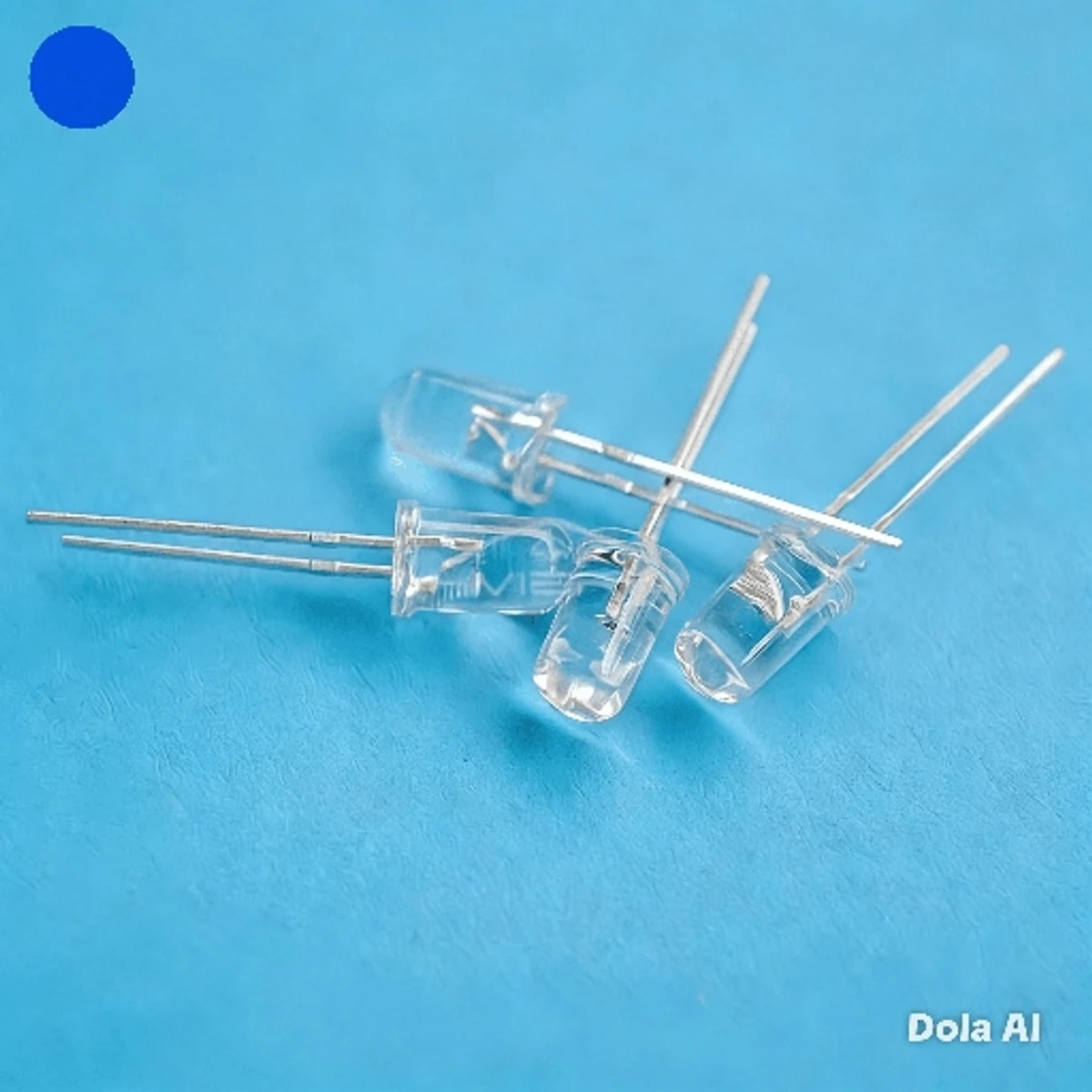 LED DE 3V, 5MM, AZUL