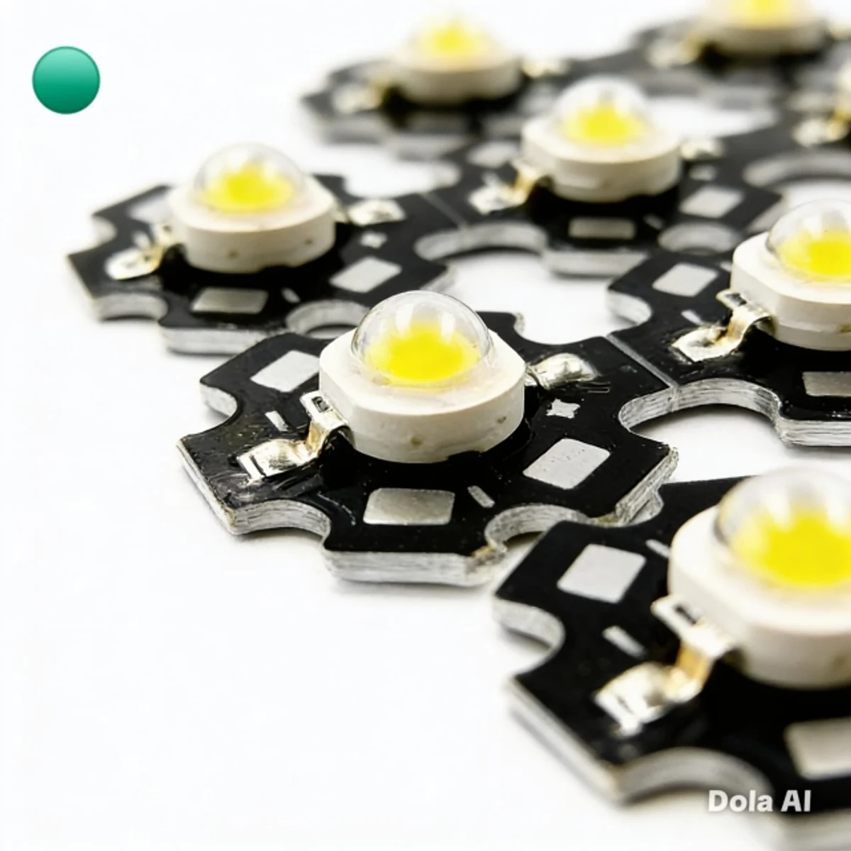 LED DE GRAN INTENSIDAD, 3V, 3W, VERDE