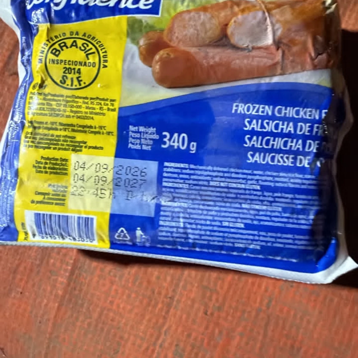 Paquete de perro de pollo de 10 unidades