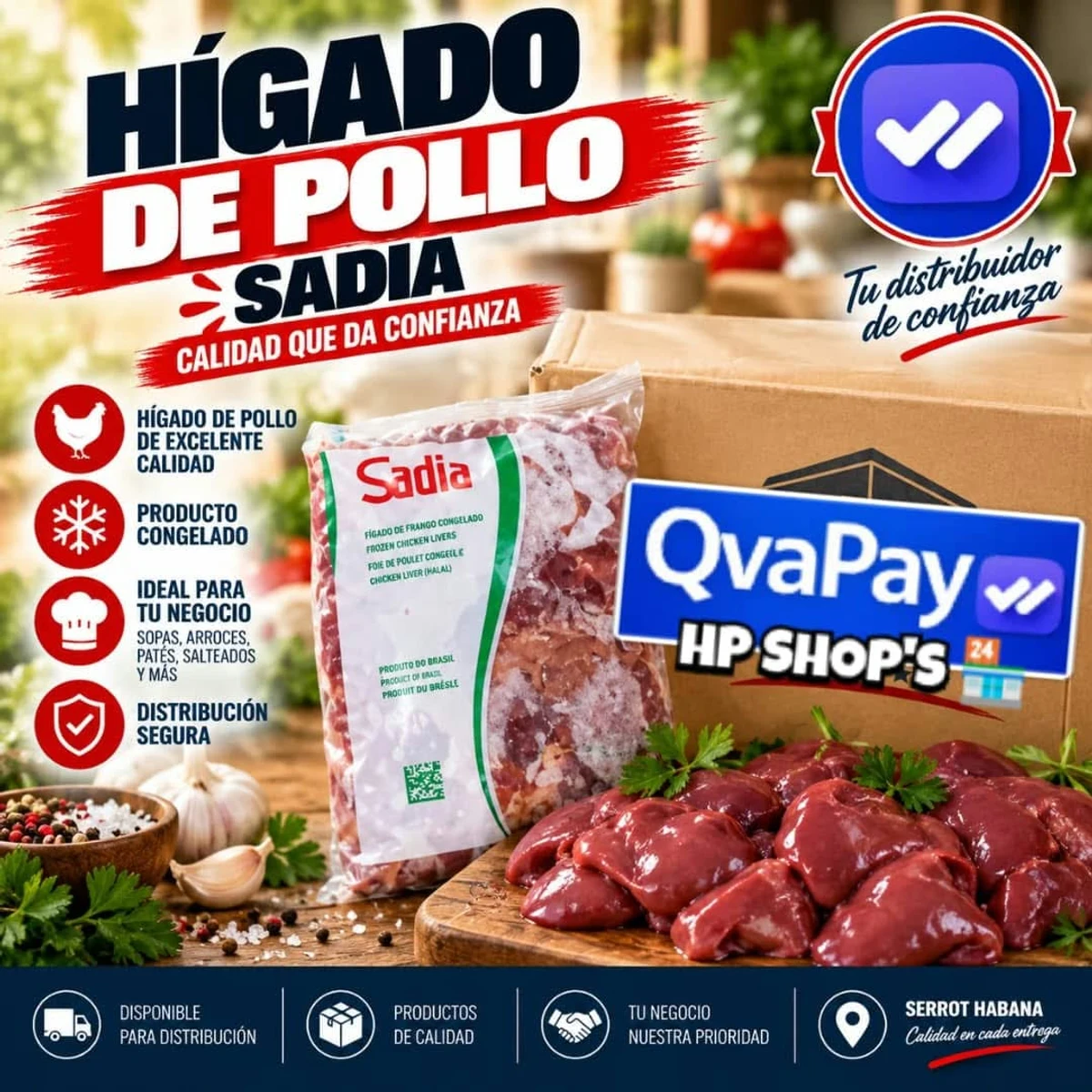 Hígado de pollo de 1kg Seara