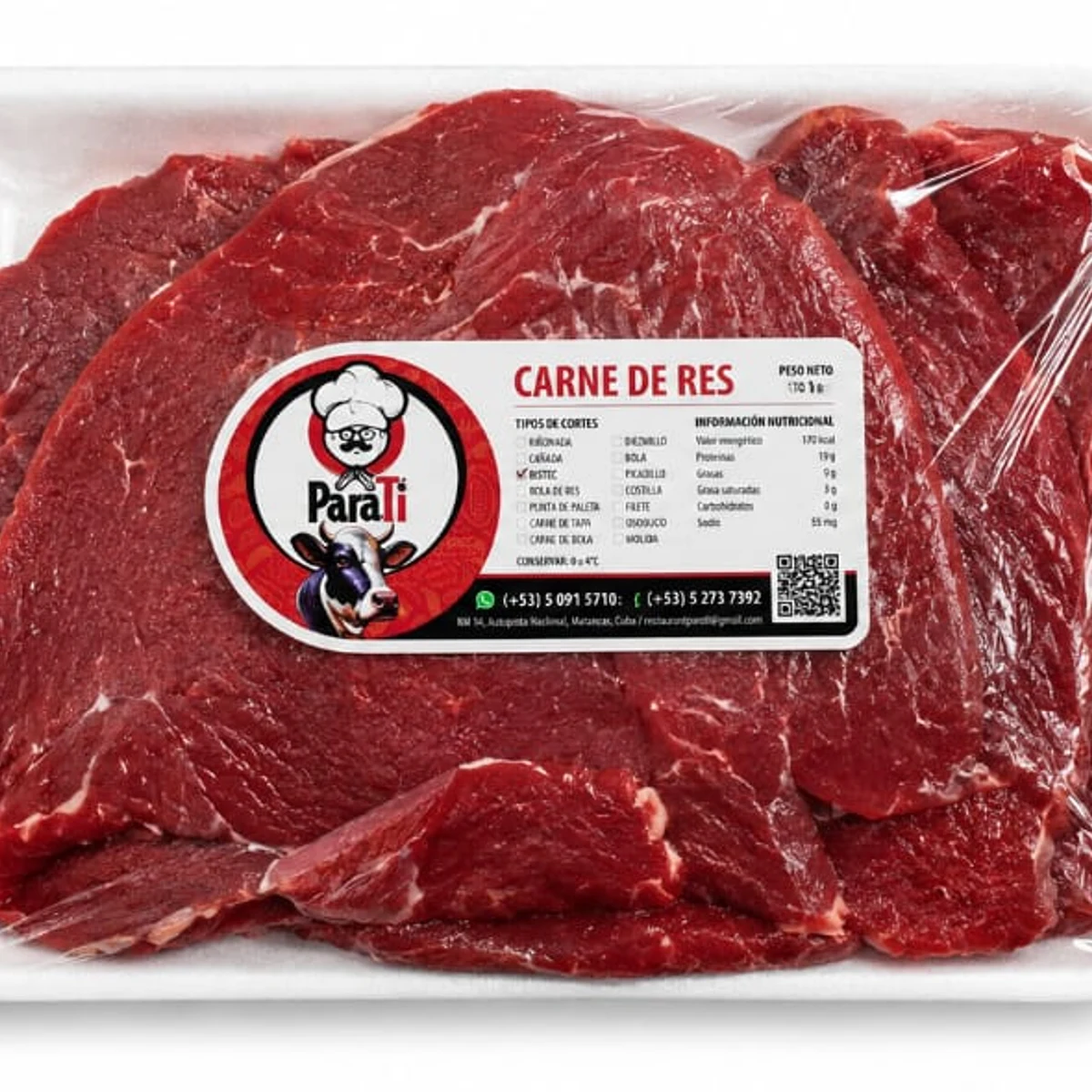 Bistec de Res 1kg
