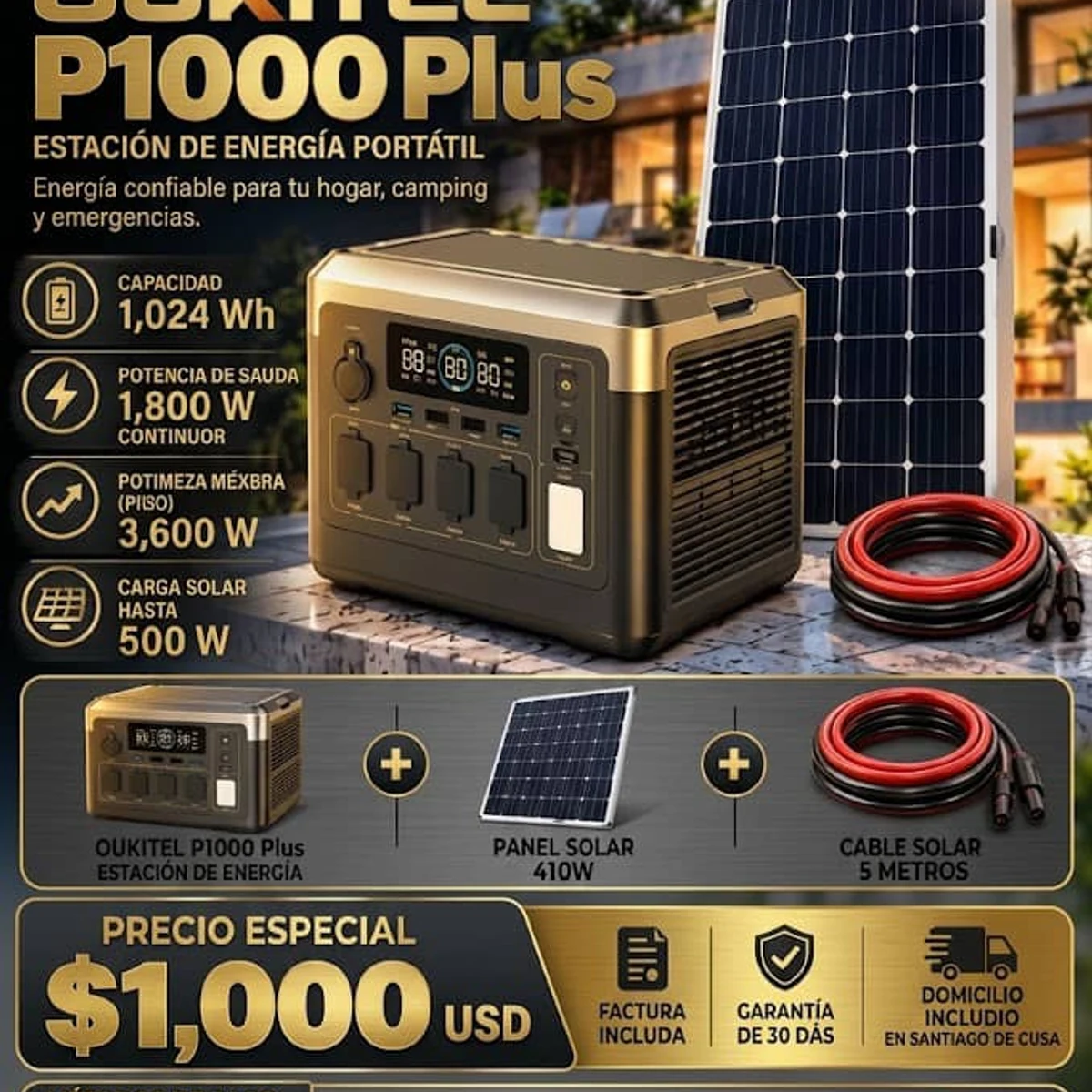 COMBO SOLAR OUKITEL