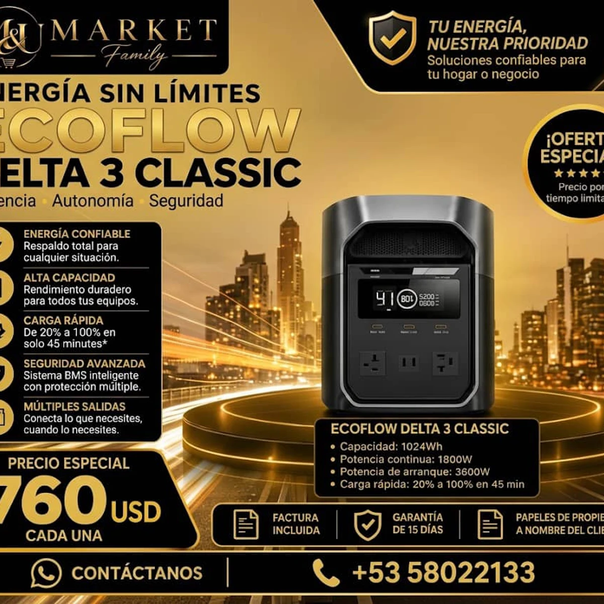 ECOFLOW DELTA 3 CLASSIC
